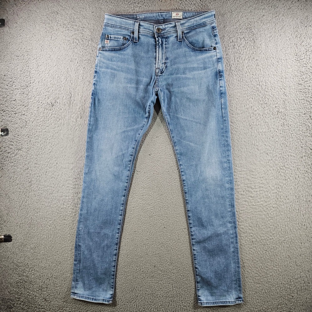 AG Adriano Goldschmied The Tellis Modern Slim Fit Jeans Light Wash 29x32 Mens